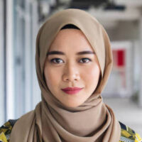 Beautiful Young Muslim Asian Female urban portrait